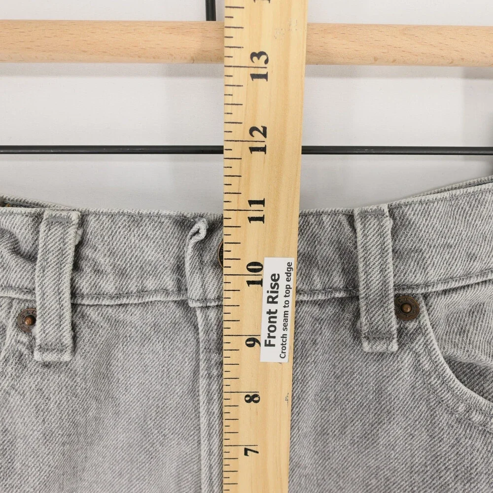 Vintage Levis 550 Jeans Mens 29x32 (28x33) Gray Relaxed Fit Tapered Made USA 90s